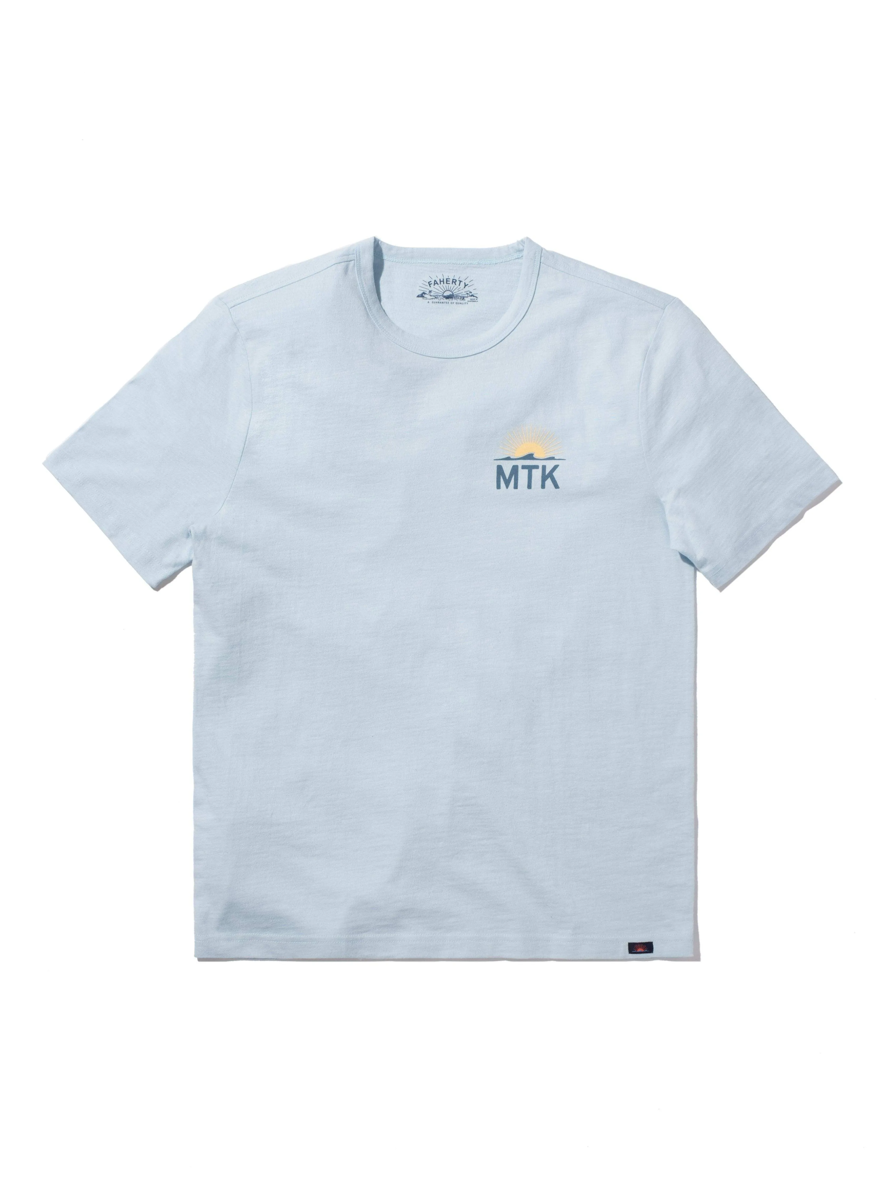 Montauk Short-Sleeve Crew T-Shirt - Blue Oasis