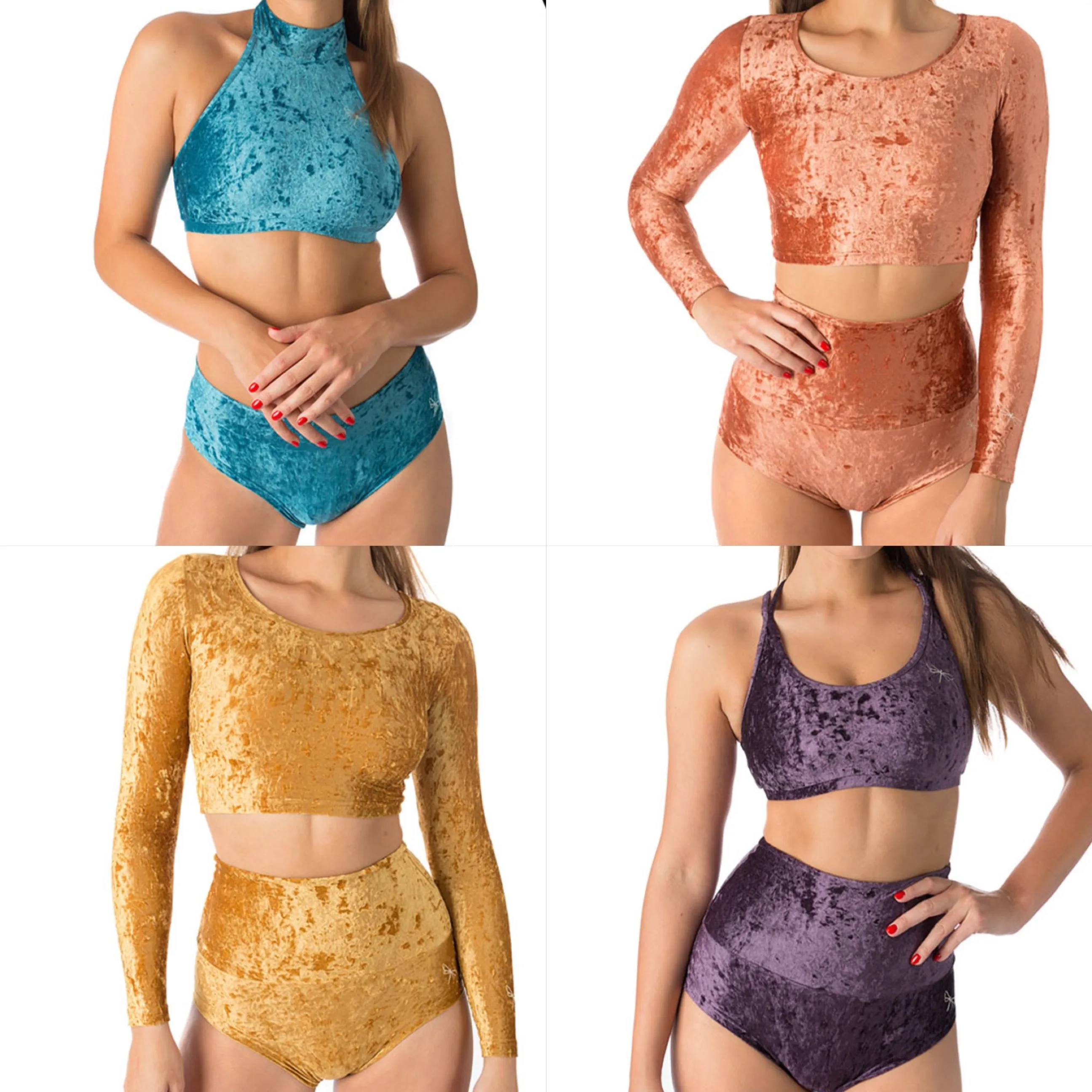 Nieuwe kleuren Betty poledance short Turquoise/Bronze/Purple/Gold