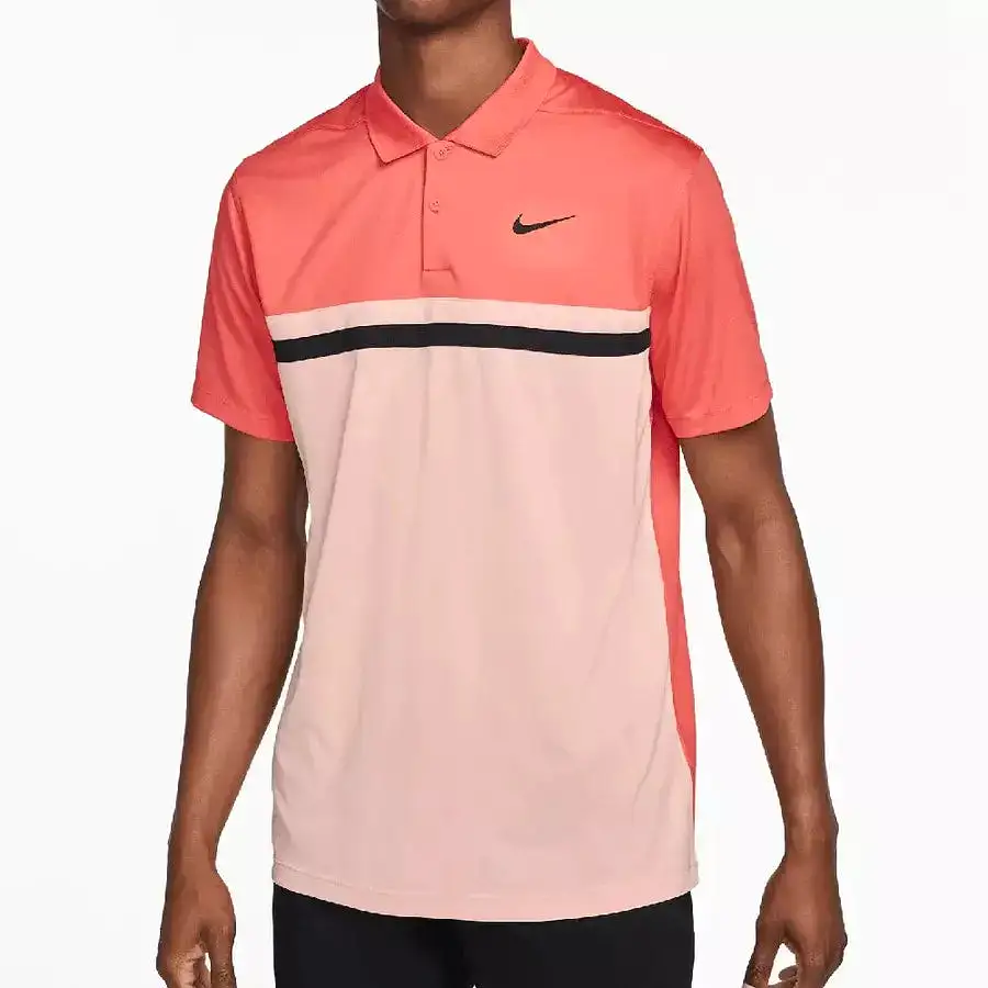 Nike Golf Dri-Fit Victory Colour Block Shirt - Orange