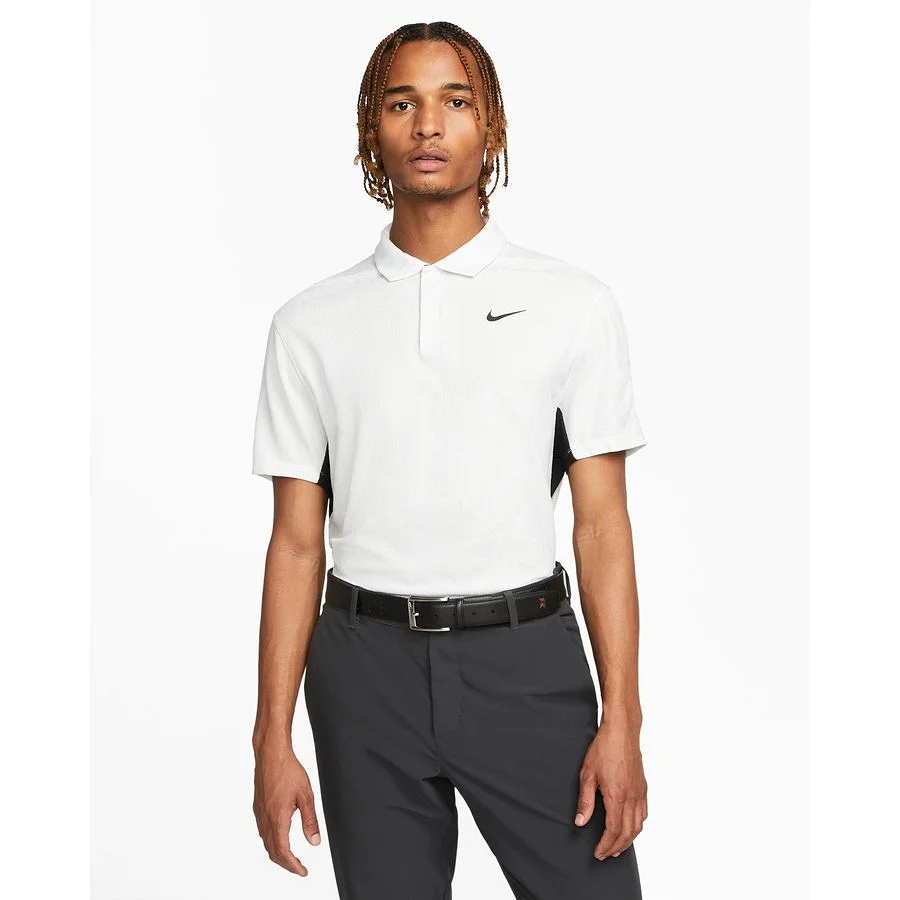 Nike Tiger Woods Dri-FIT Men's ADV Golf Polo - White