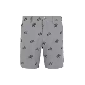 ORIGINAL PENGUIN FF KARAOKE 8 PRINTED SHORT DARK CAVIAR HEATHER