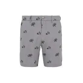 ORIGINAL PENGUIN FF KARAOKE 8 PRINTED SHORT DARK CAVIAR HEATHER