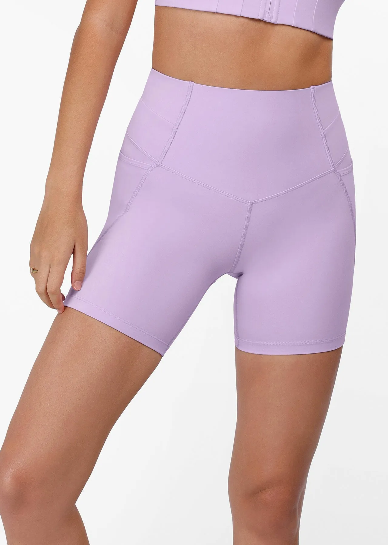 Power Sculpt Recycled Bike Short | Purple | Bike Shorts | Lorna Jane Australia