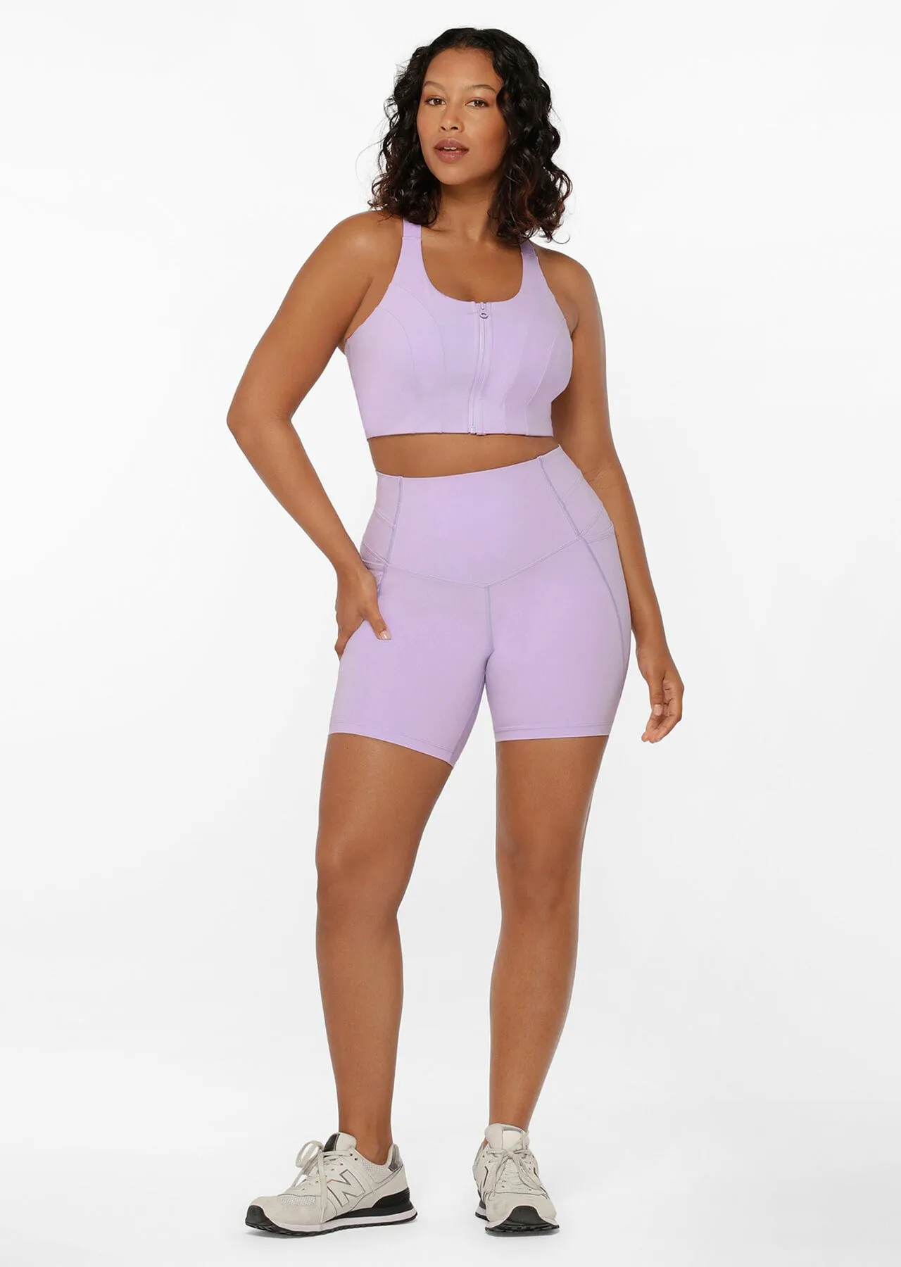 Power Sculpt Recycled Bike Short | Purple | Bike Shorts | Lorna Jane Australia