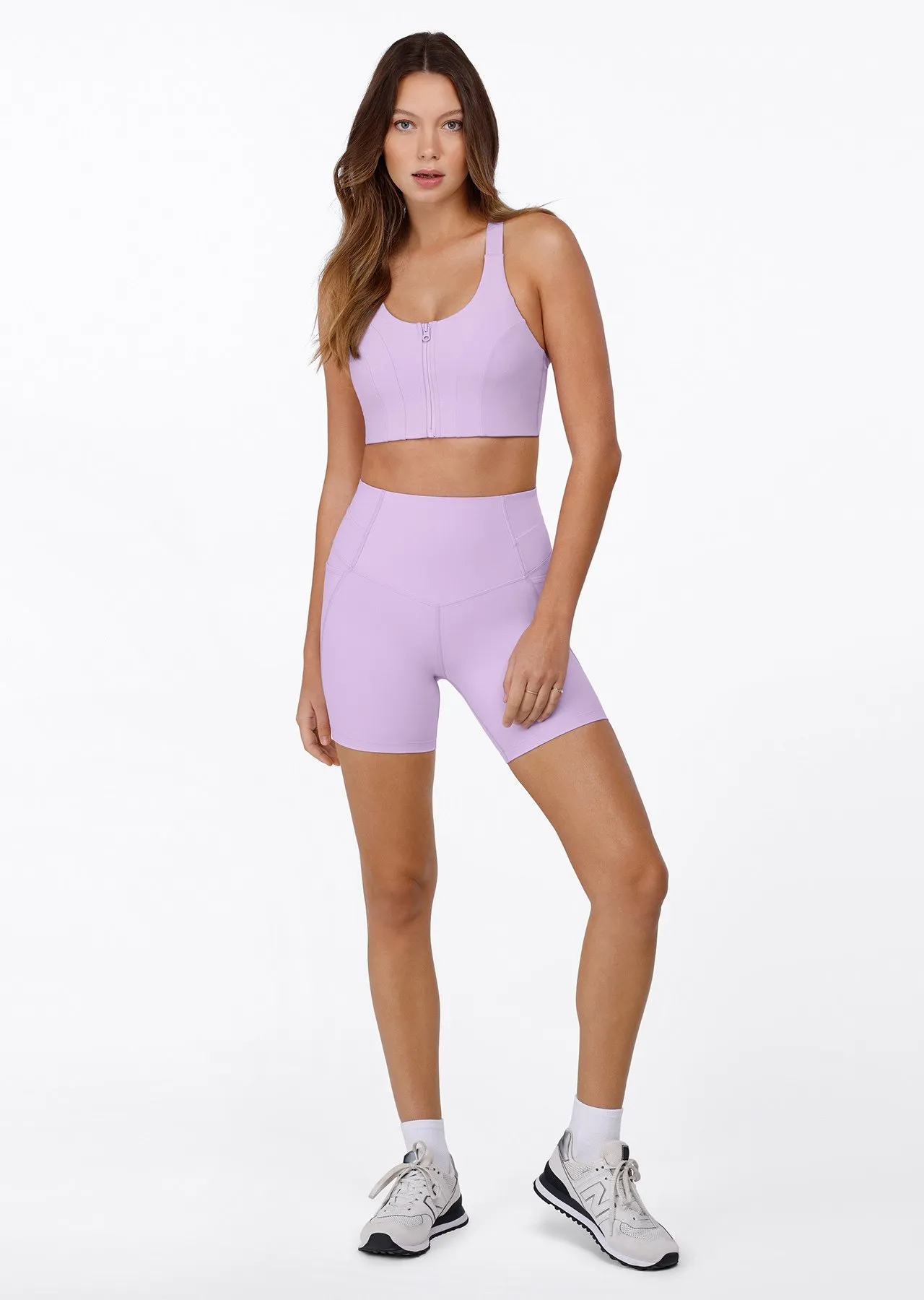 Power Sculpt Recycled Bike Short | Purple | Bike Shorts | Lorna Jane Australia