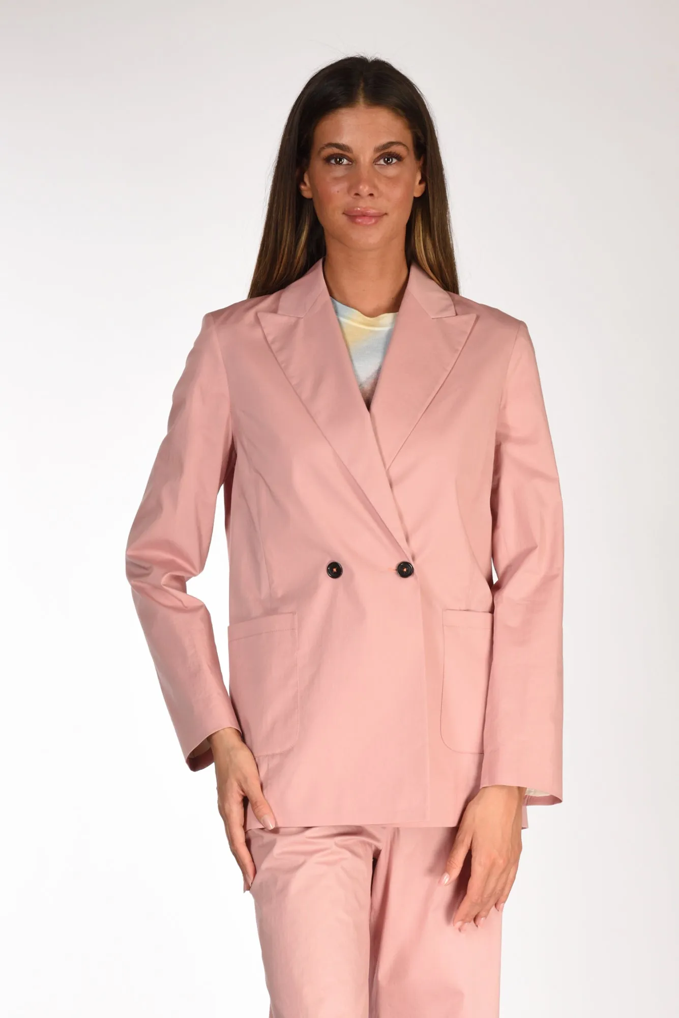 P.s. Paul Smith Blazer Doppiopetto Rosa Donna