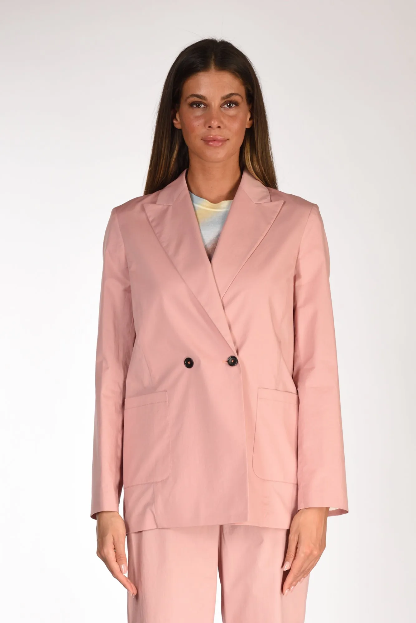 P.s. Paul Smith Blazer Doppiopetto Rosa Donna