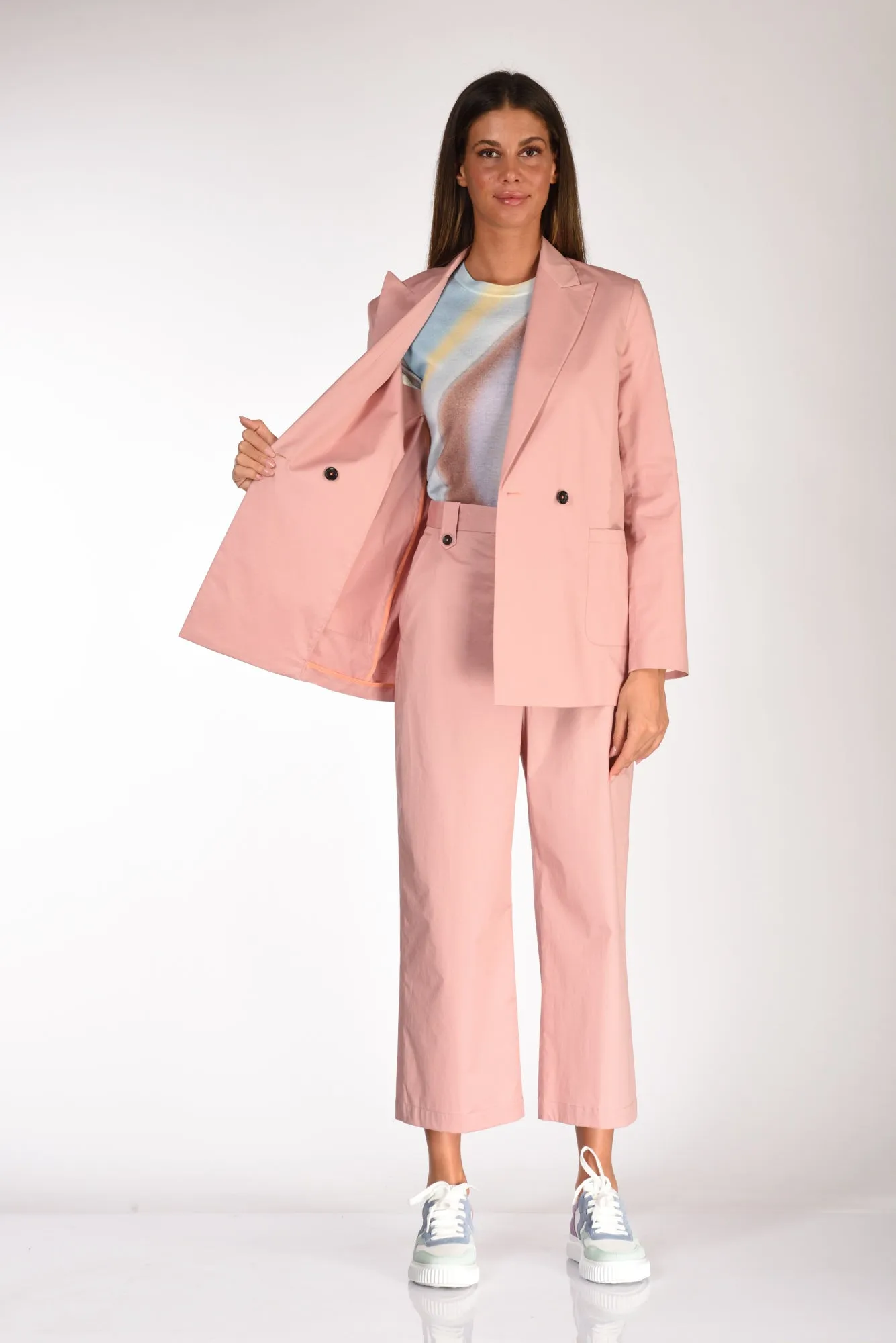 P.s. Paul Smith Blazer Doppiopetto Rosa Donna