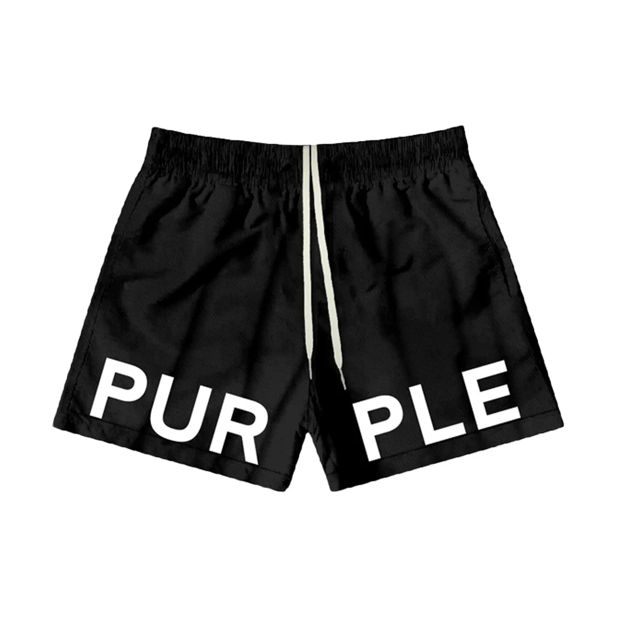 Purple Brand Mens All Round Shorts P504-ARBB223 Black Beauty