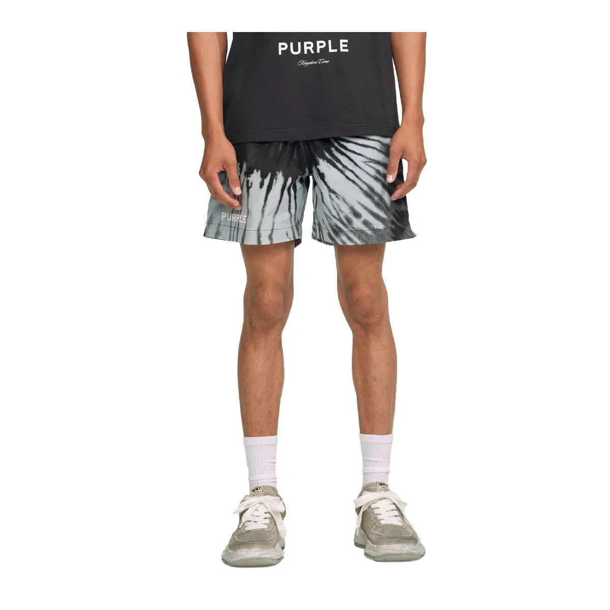 Purple Brand Mens All Round Shorts P504-PBST323 Black