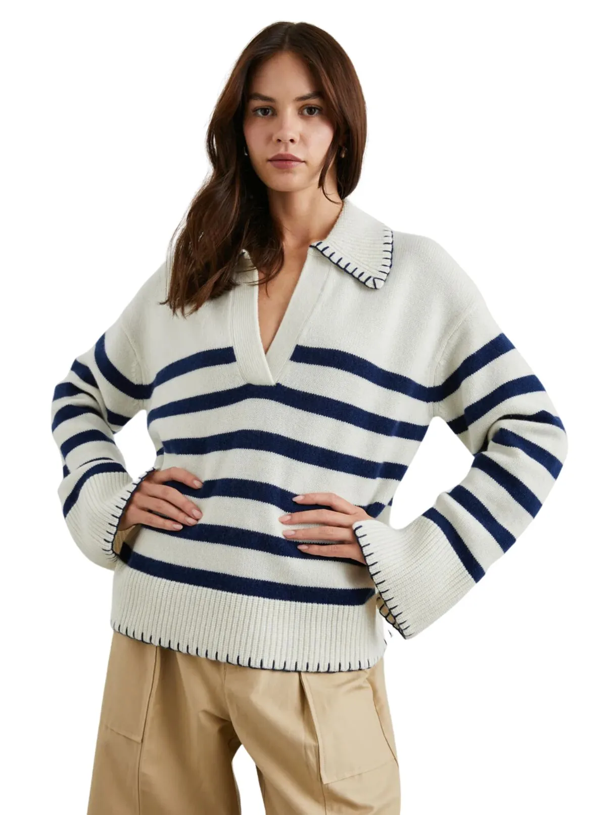 Rails Athena Navy Stripe Sweater