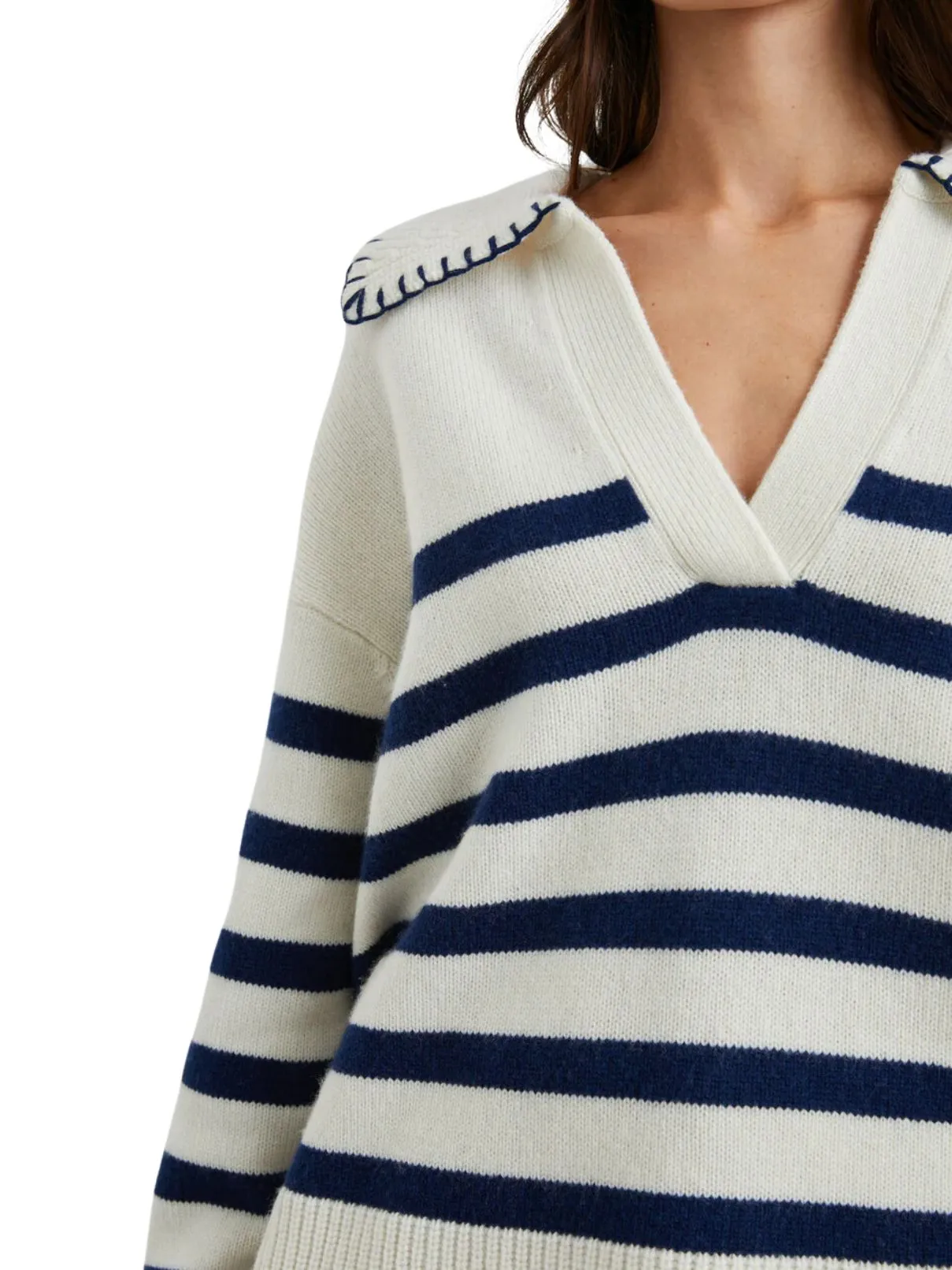 Rails Athena Navy Stripe Sweater