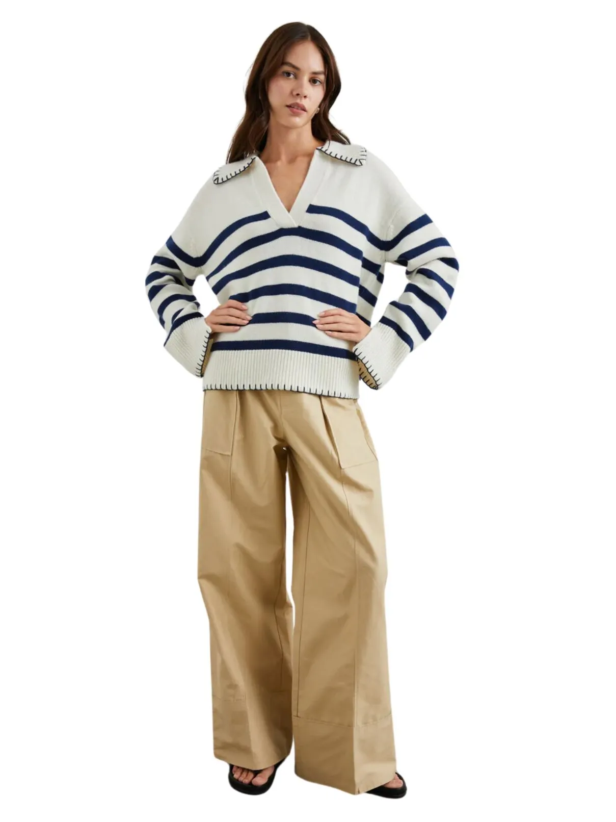 Rails Athena Navy Stripe Sweater