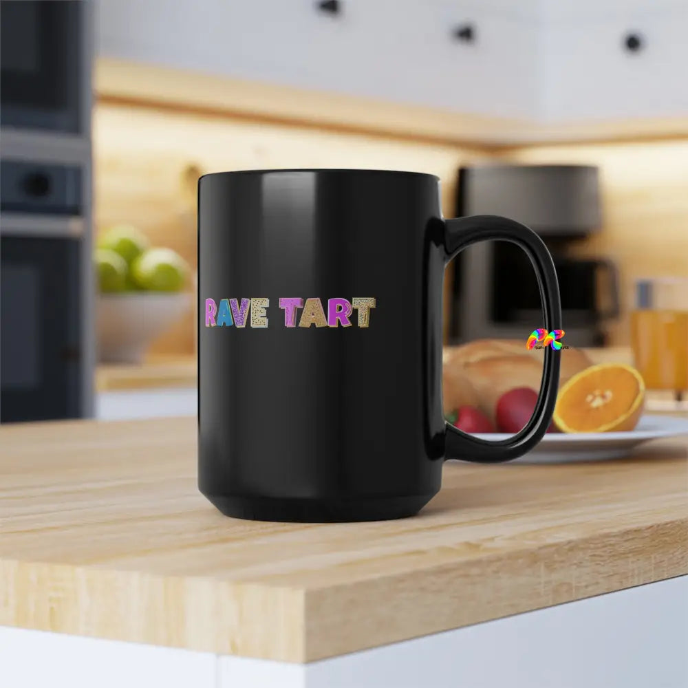 Rave Tart Black Mug, 15oz