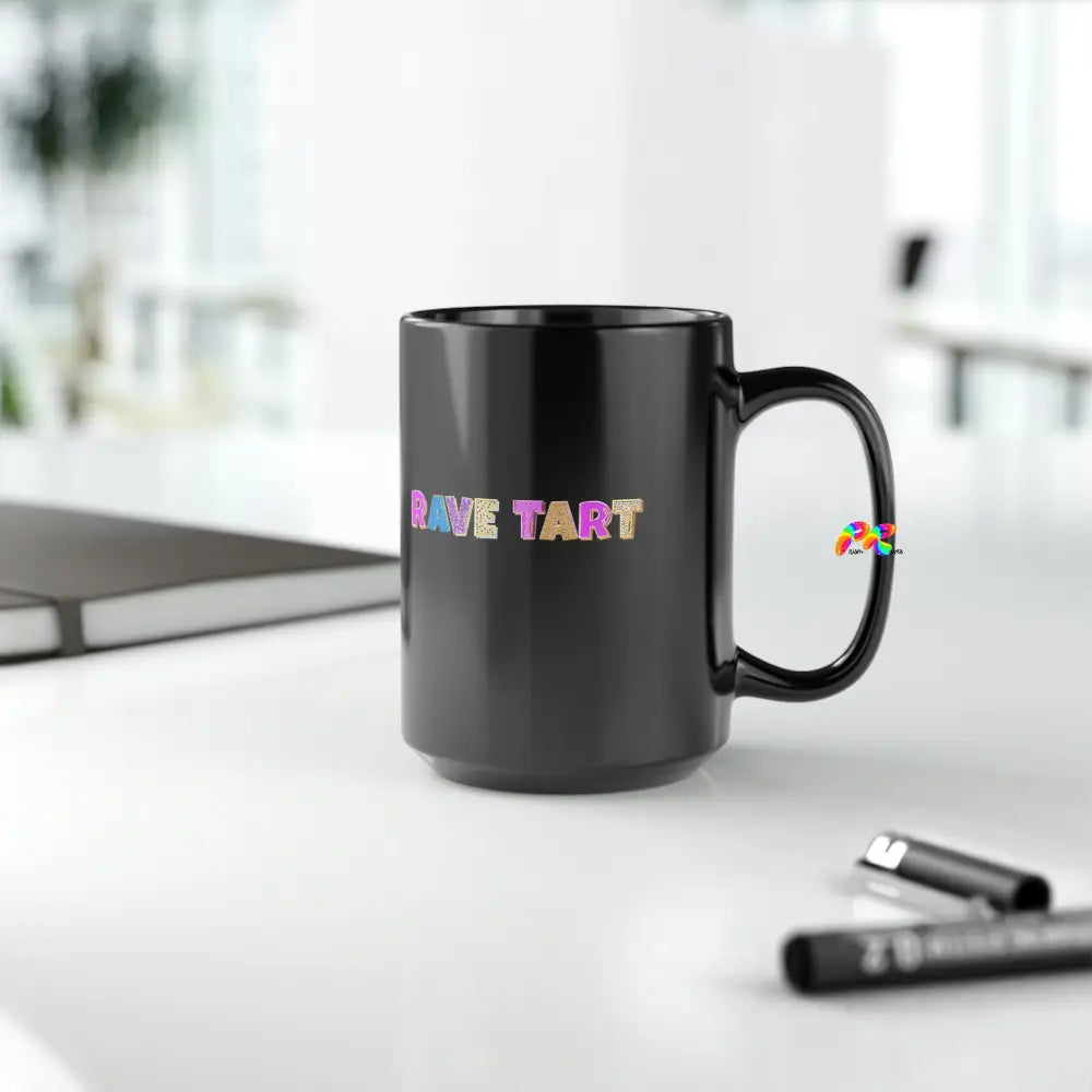 Rave Tart Black Mug, 15oz