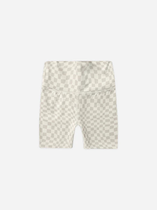 Rylee & Cru - Biker Short Dove Check