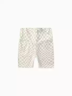 Rylee & Cru - Biker Short Dove Check