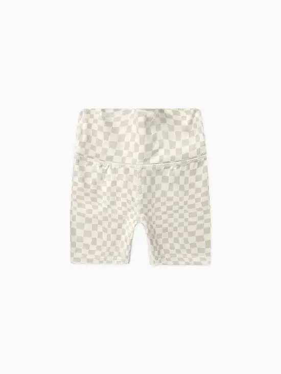 Rylee & Cru - Biker Short Dove Check