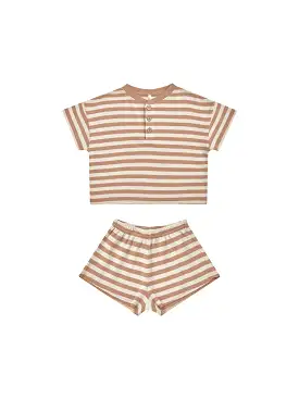 Rylee & Cru - Clay Stripe Summer Waffle Set