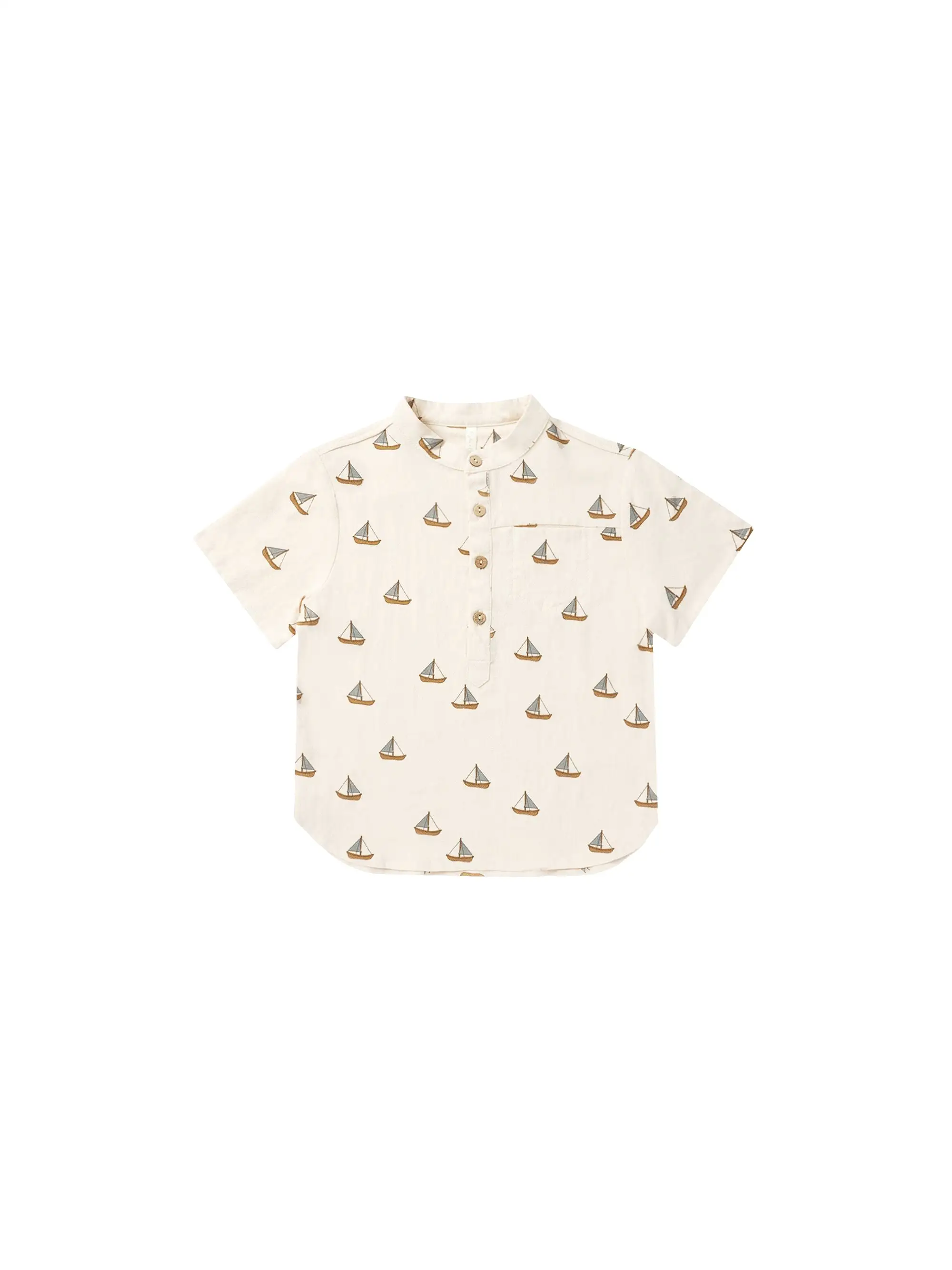 Rylee & Cru - Sailboats Short Sleeve Mason Shirt