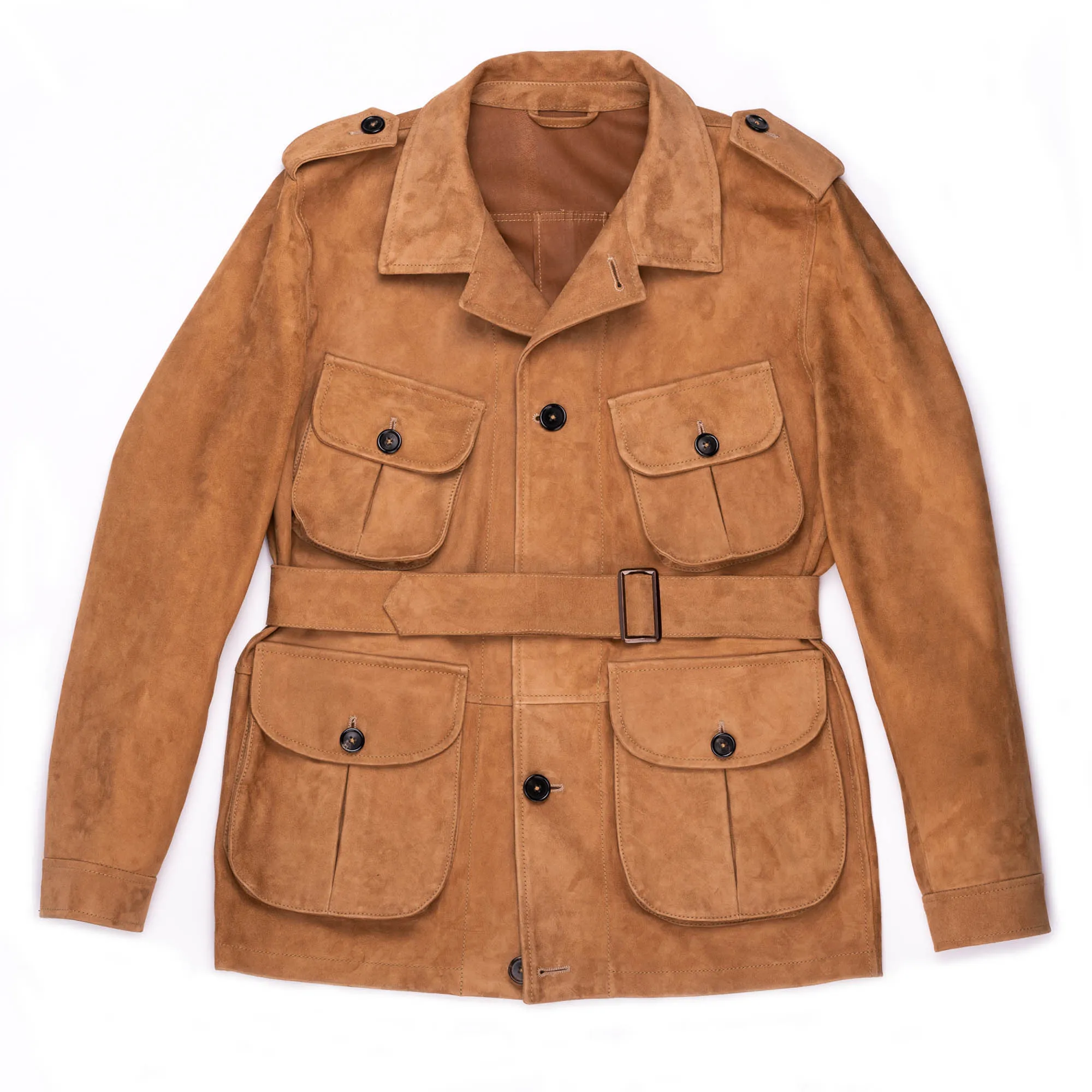 Safari Camel Suede Jacket - Shangri-la Heritage