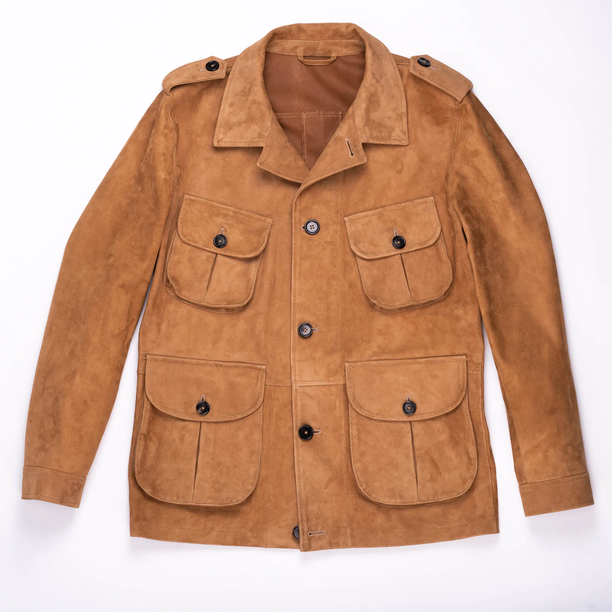 Safari Camel Suede Jacket - Shangri-la Heritage