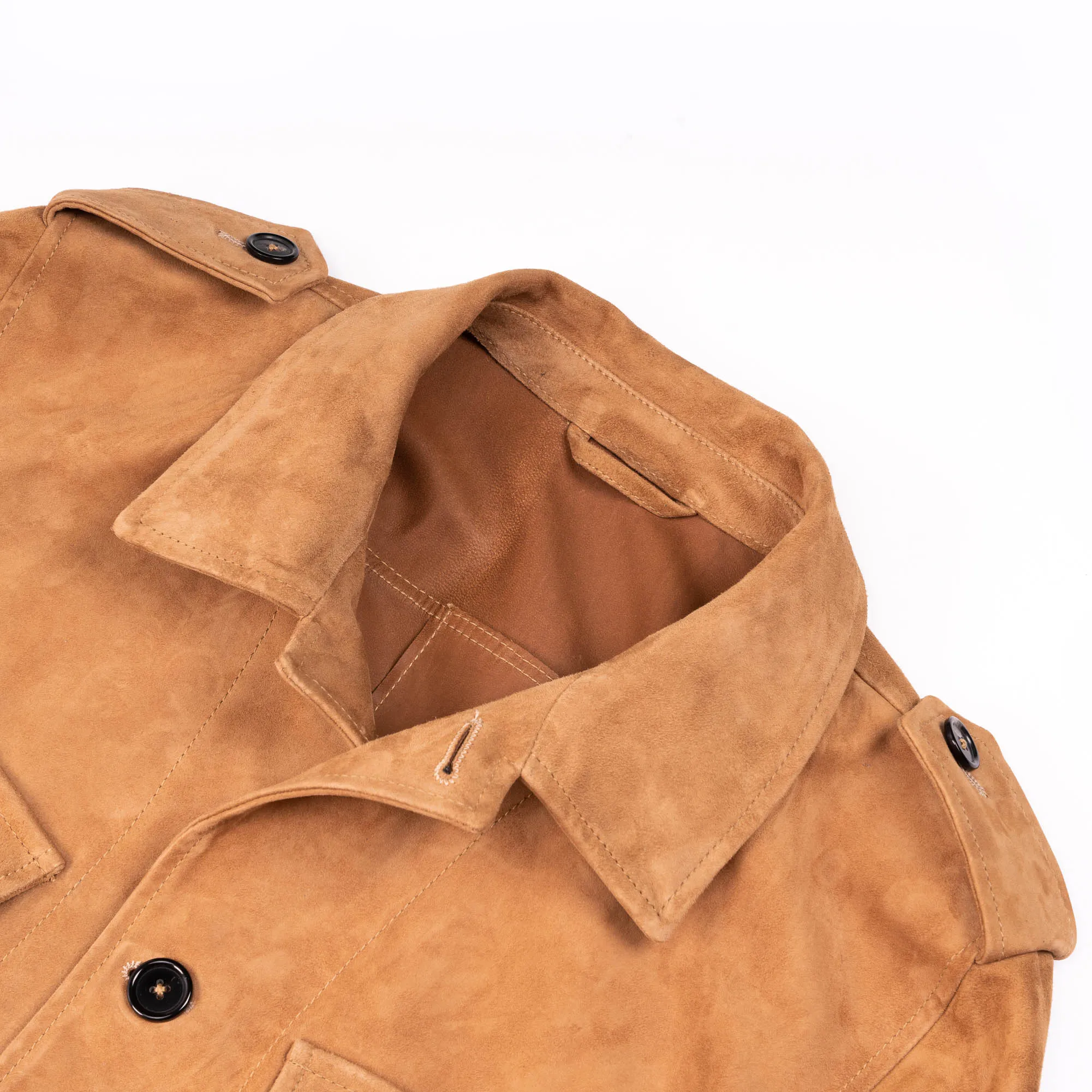 Safari Camel Suede Jacket - Shangri-la Heritage