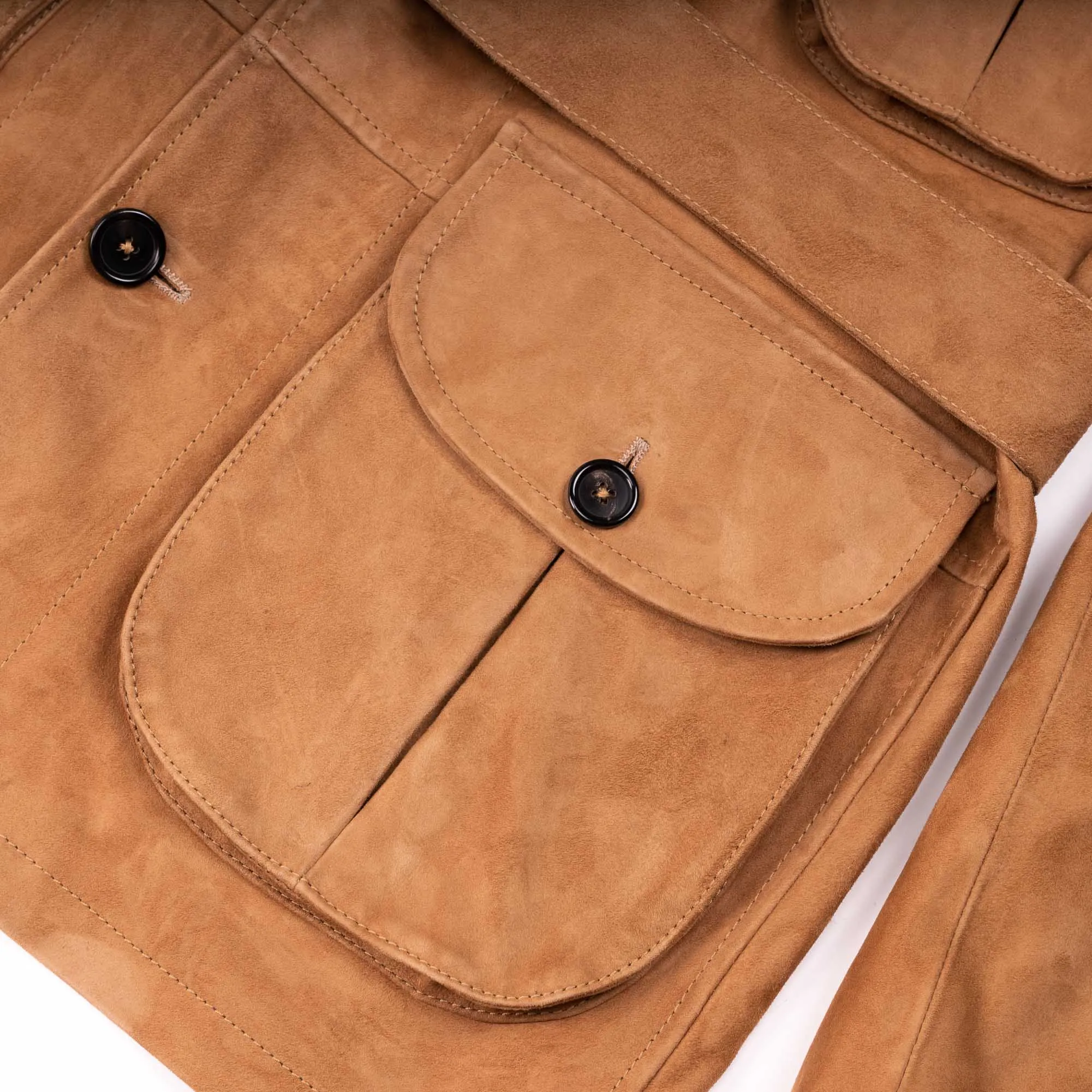 Safari Camel Suede Jacket - Shangri-la Heritage