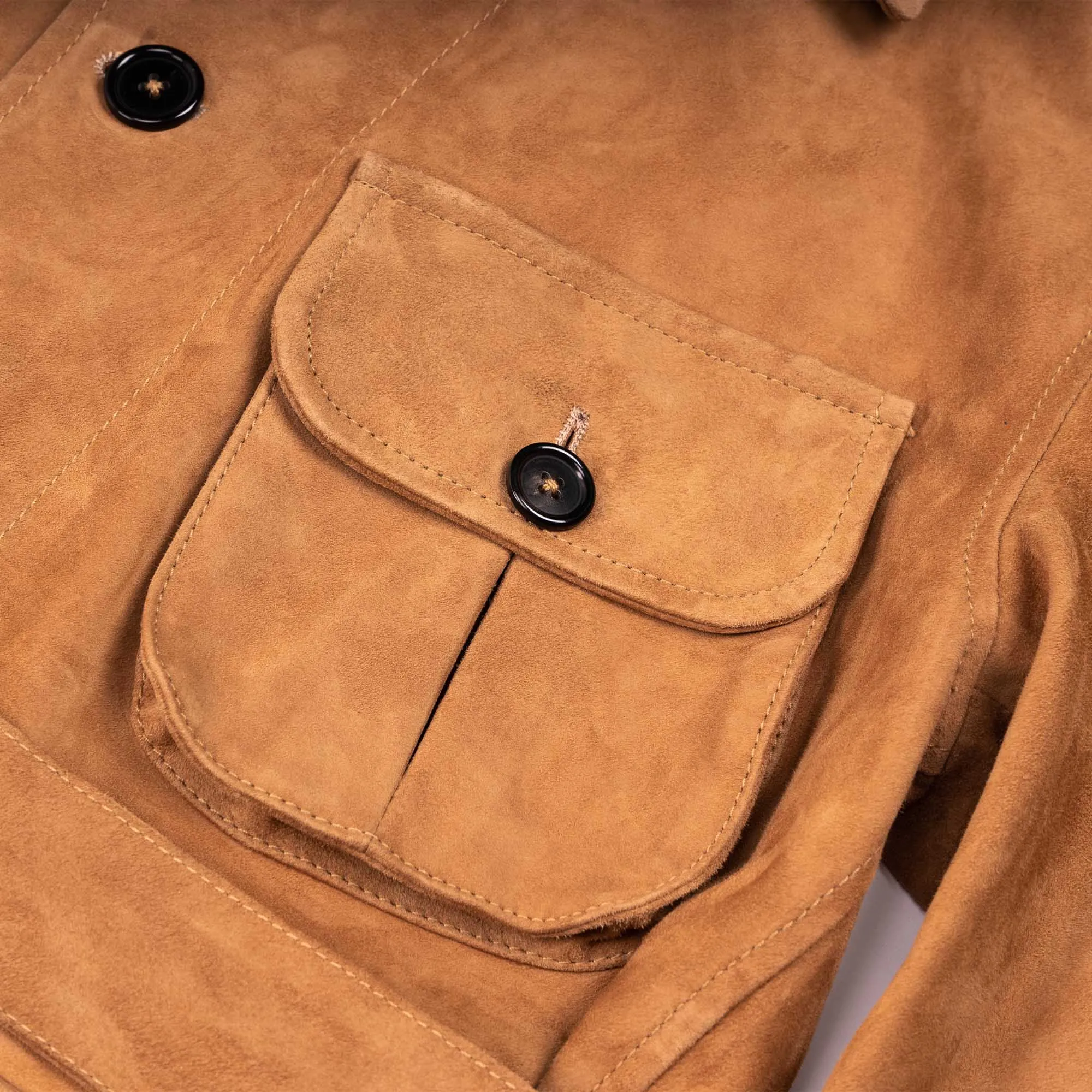 Safari Camel Suede Jacket - Shangri-la Heritage