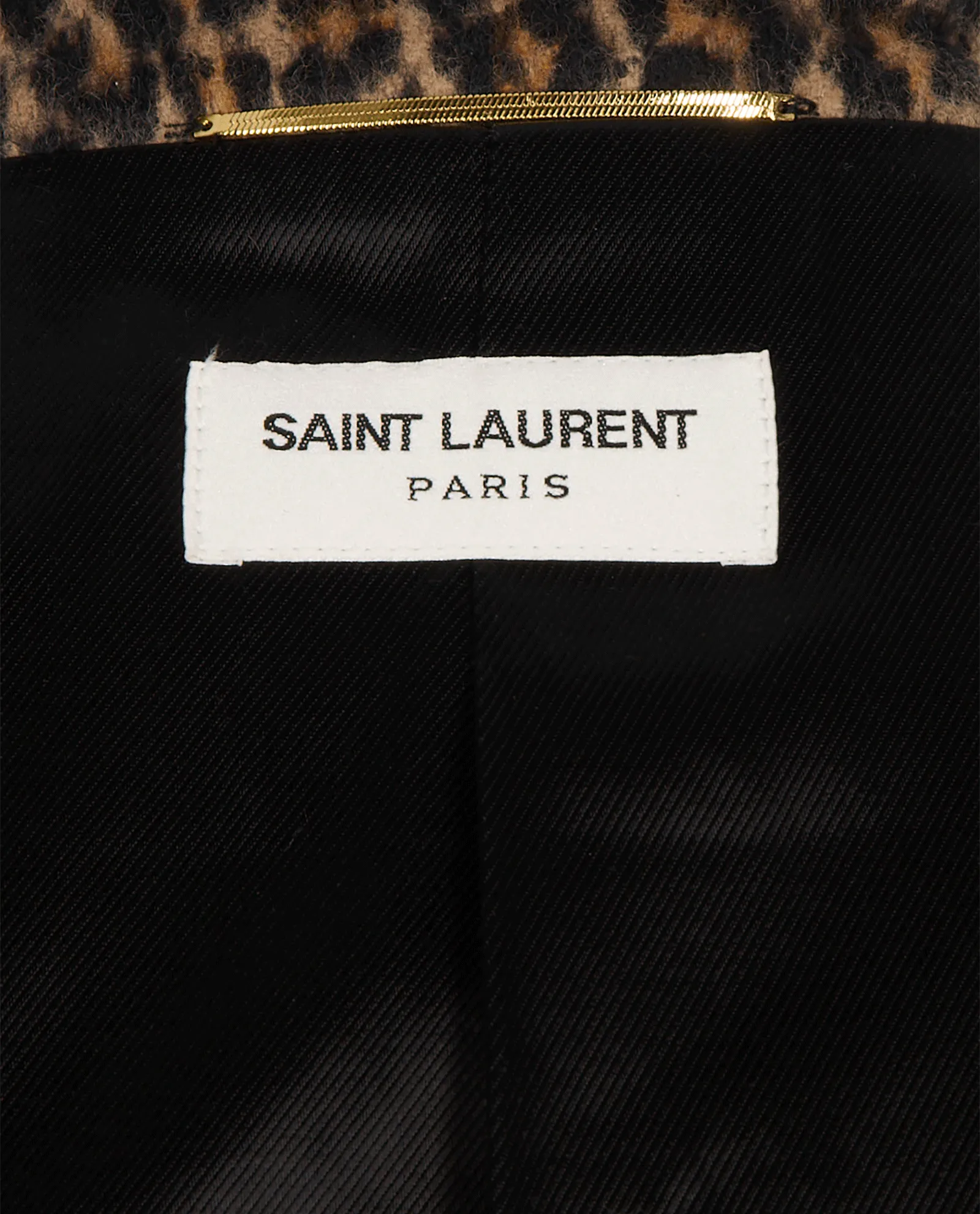 Saint Laurent Fringe Animalier Coat