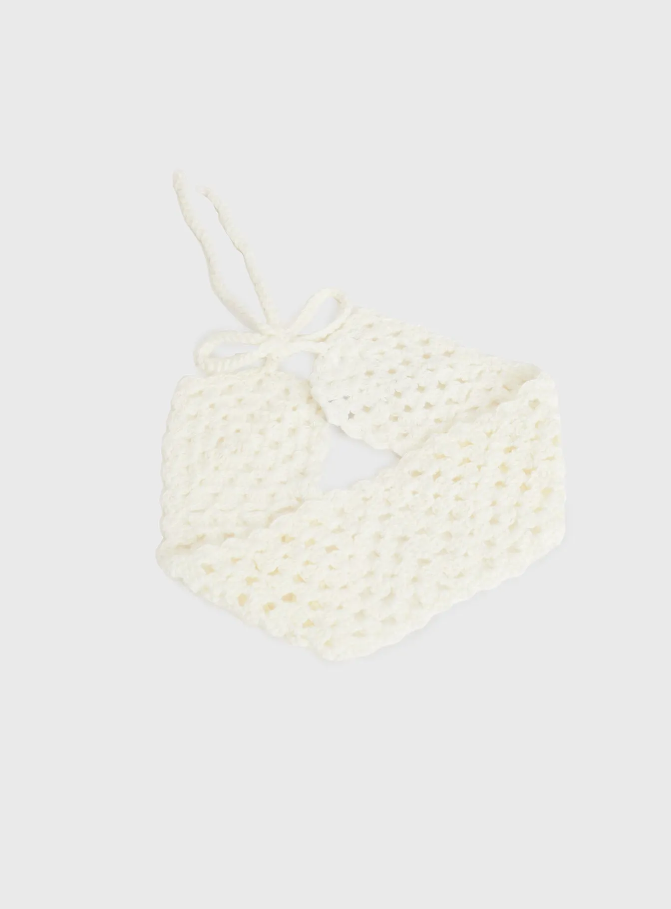 Sarea Crochet Headband White