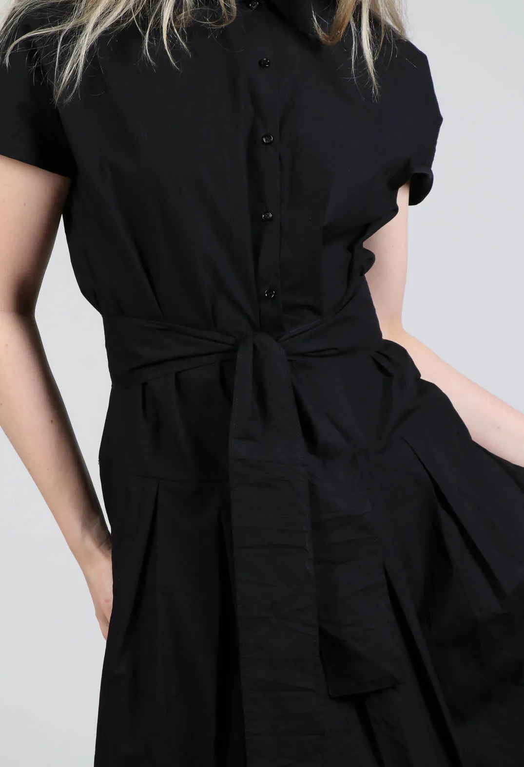 Shirt Dress in Black