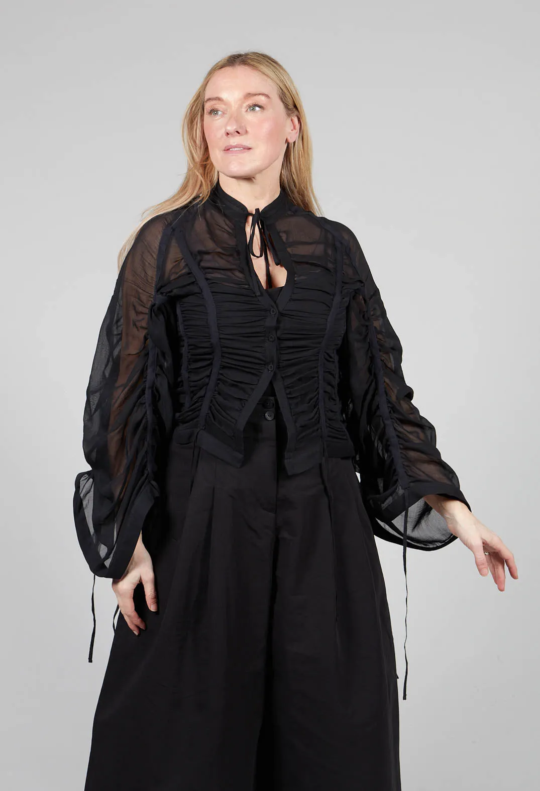 Silk Shirt in Black