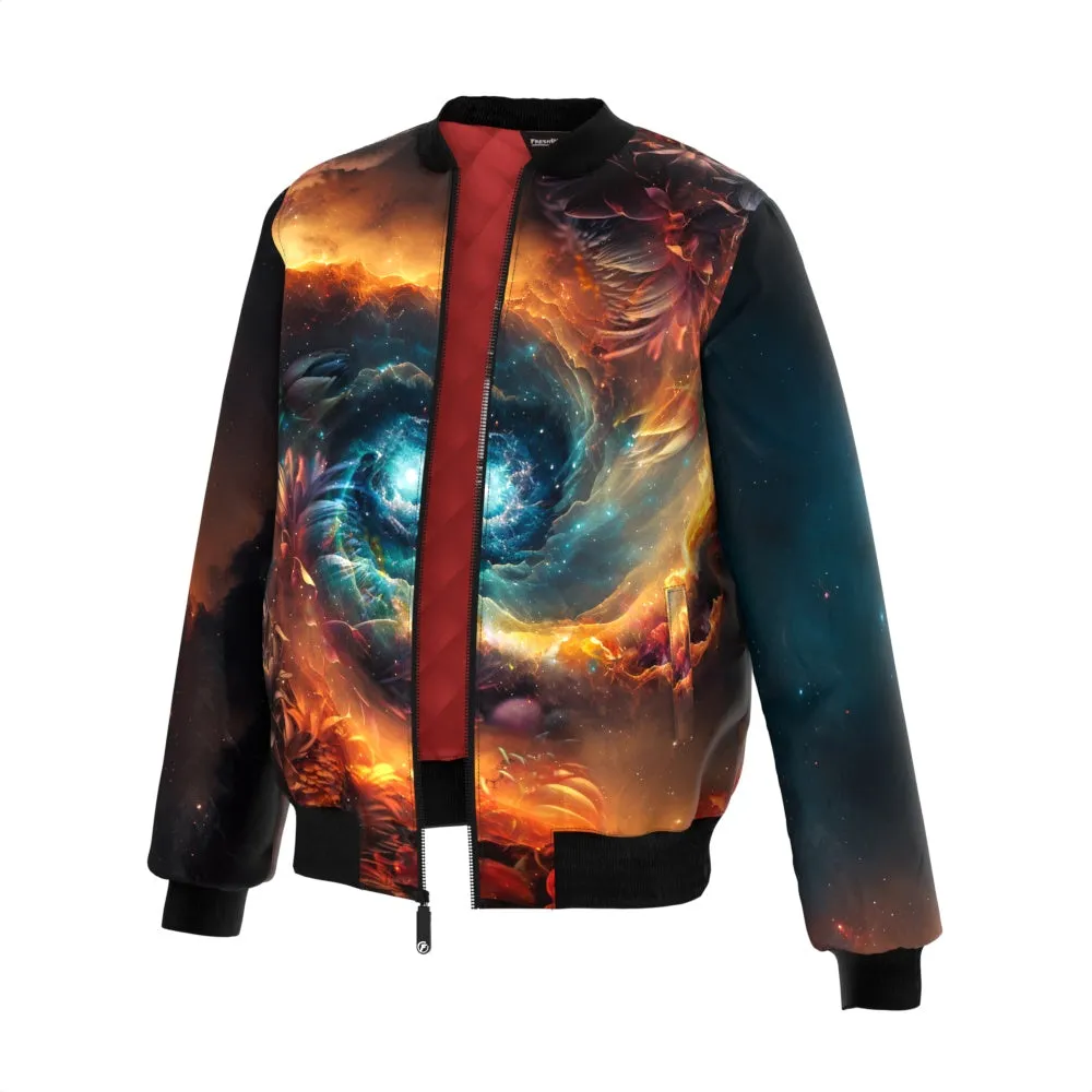 Space Flower Bomber Jacket