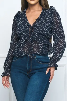 Susy Blouse Navy