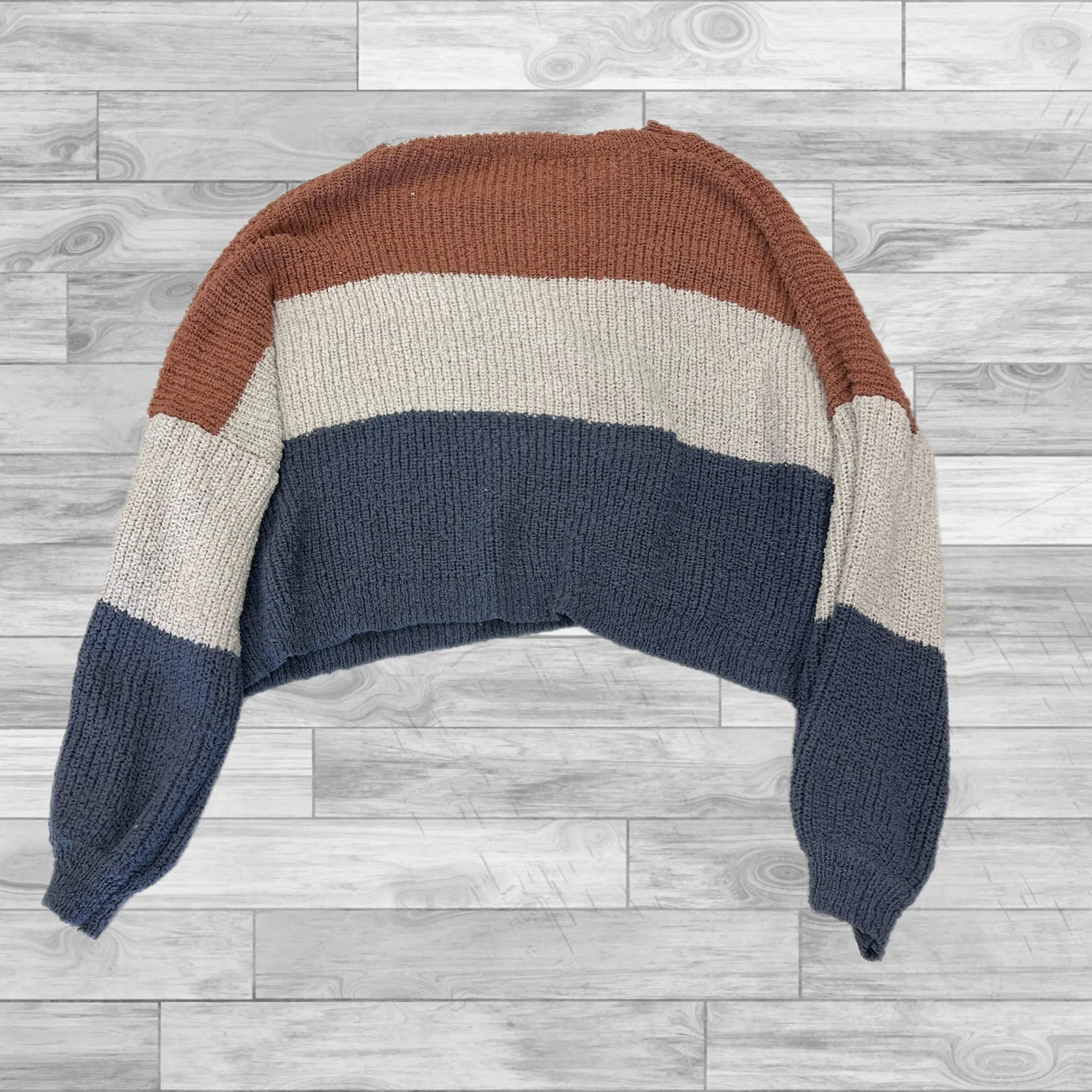 Sweater By Debut In Striped Pattern, Size: L