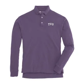 TCU Perry Long Sleeve Polo