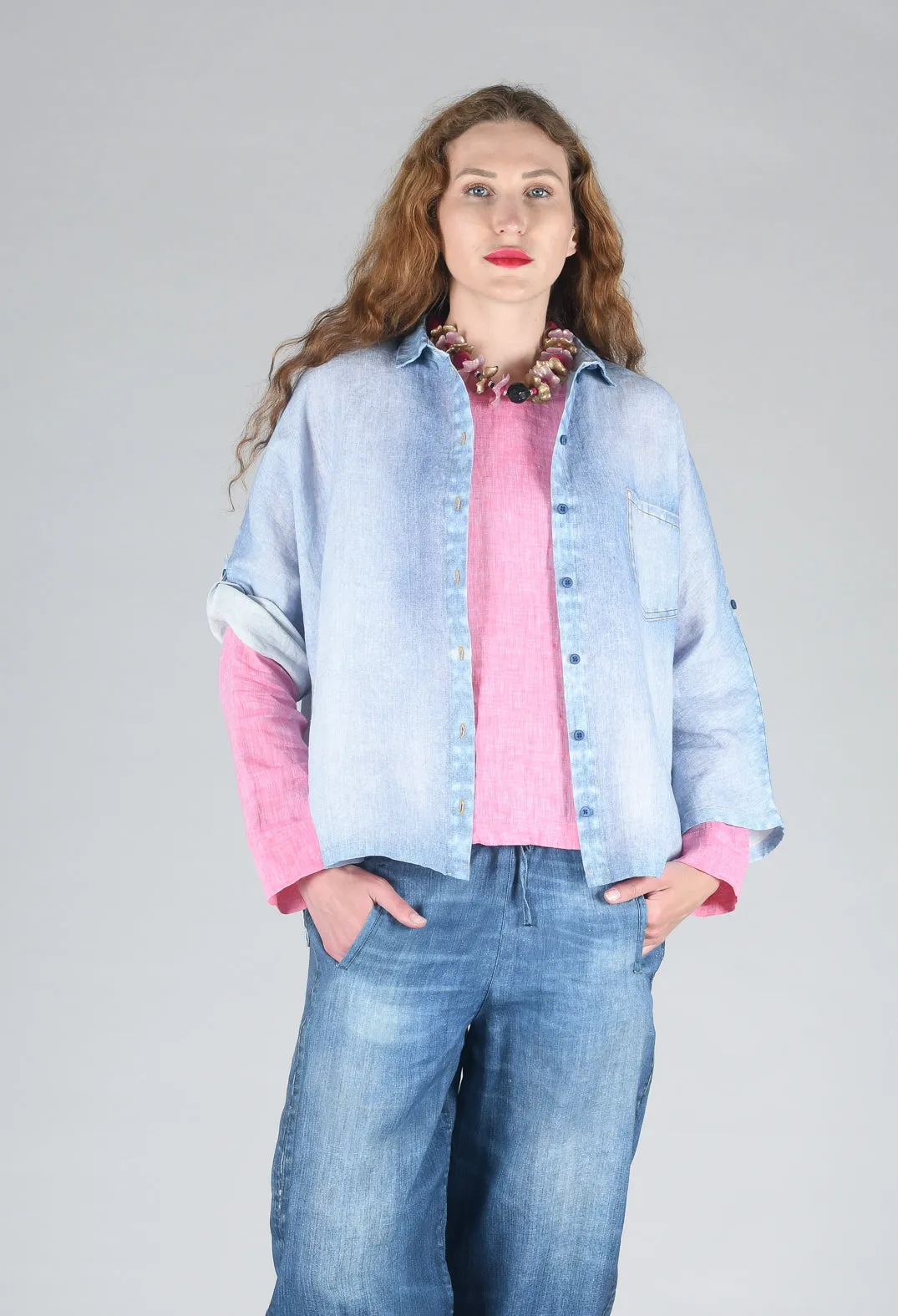 Tege Blouse in Denim