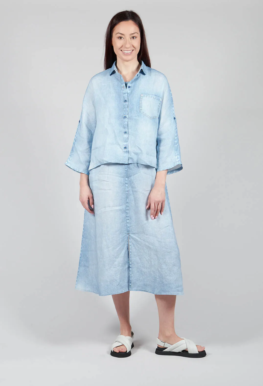 Tege Blouse in Denim