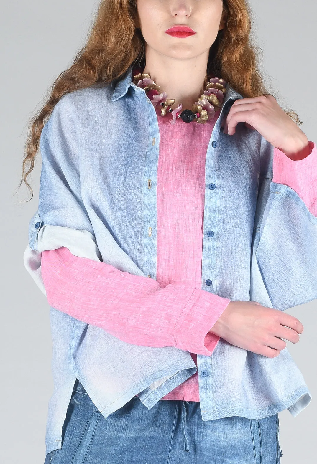 Tege Blouse in Denim