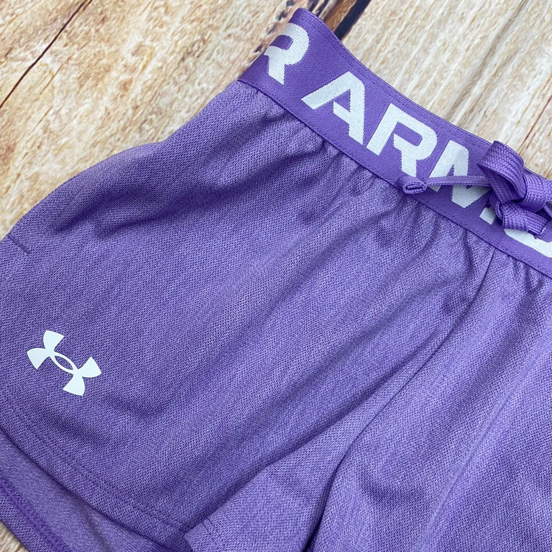 UA Youth Girls Purple Play Up Solid Short 1369923