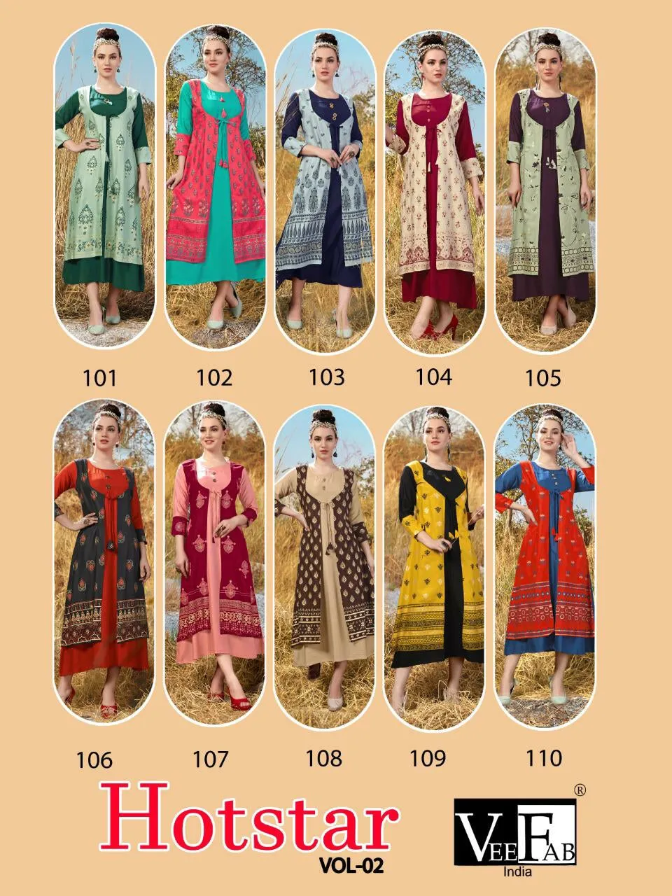 Vee Fab Hotstar Vol 2 Modern Trendy Fit Kurtis