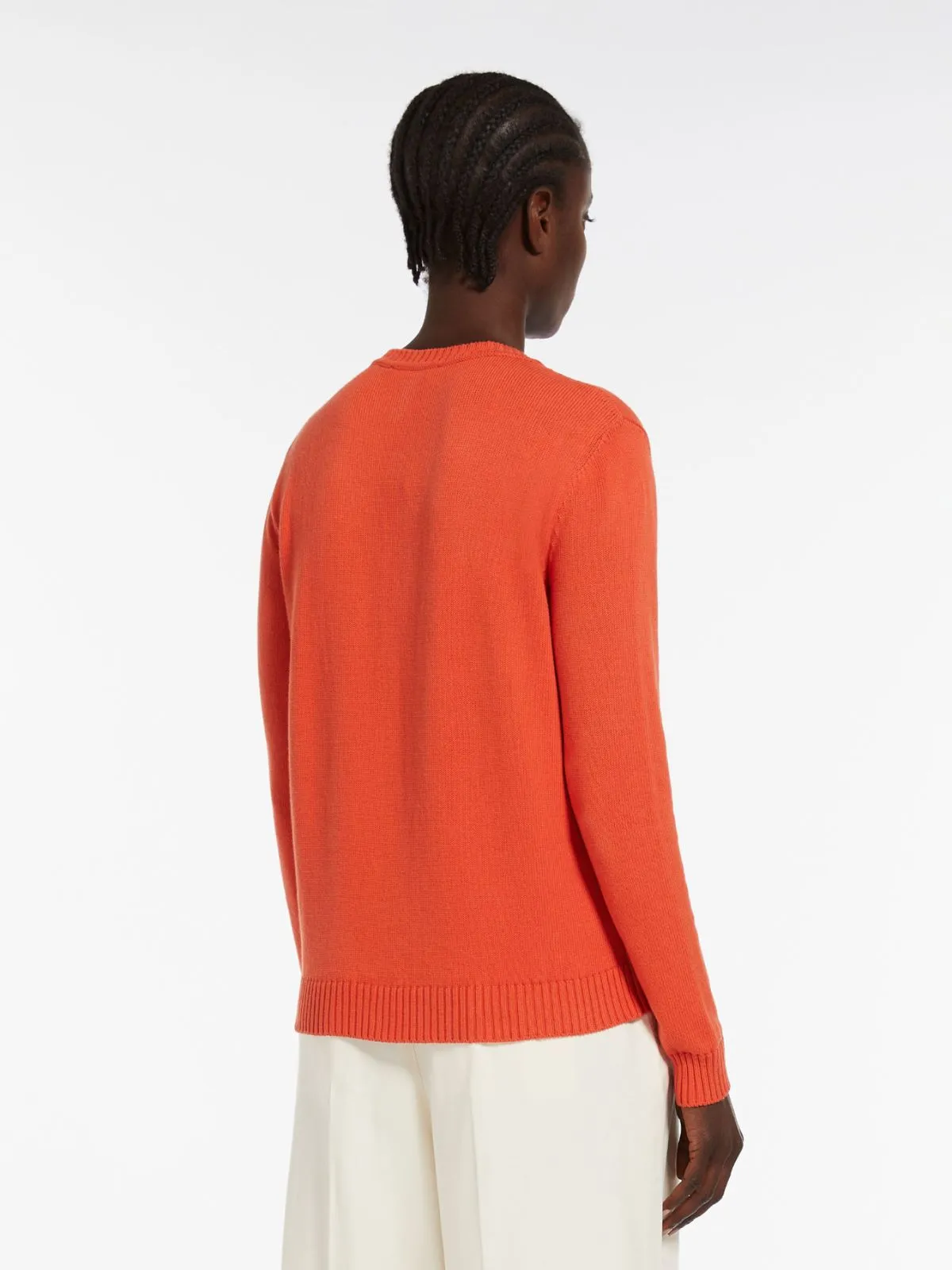 WEEKEND MAX MARA COTTON INLAY SWEATER