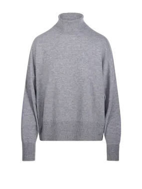 WOMAN BE YOU GREY CASHMERE LADY26 SWEATER