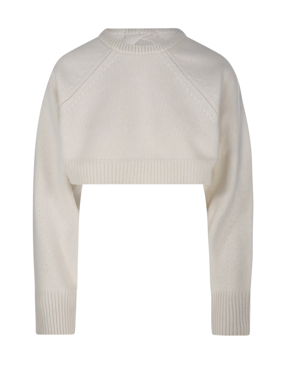 WOMAN SANDBEIGE WHITE WOOL CATHERINE SWEATER