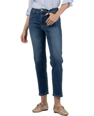 Women's KUT from the Kloth Elizabeth Fab Ab Relaxed Fit Straight Jeans