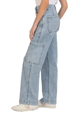 Women's KUT from the Kloth Jodi Fab Ab Loose Fit Wide Leg Jeans