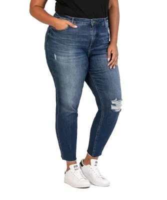 Women's KUT from the Kloth Plus Size Rachael Fab Ab Slim Fit Mom Jeans