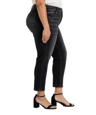 Women's KUT from the Kloth Plus Size Reese Fab Ab Slim Fit Straight Jeans