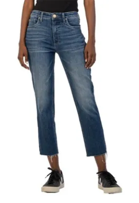 Women's KUT from the Kloth Rachael Fab Ab Raw Hem Relaxed Fit Mom Jeans